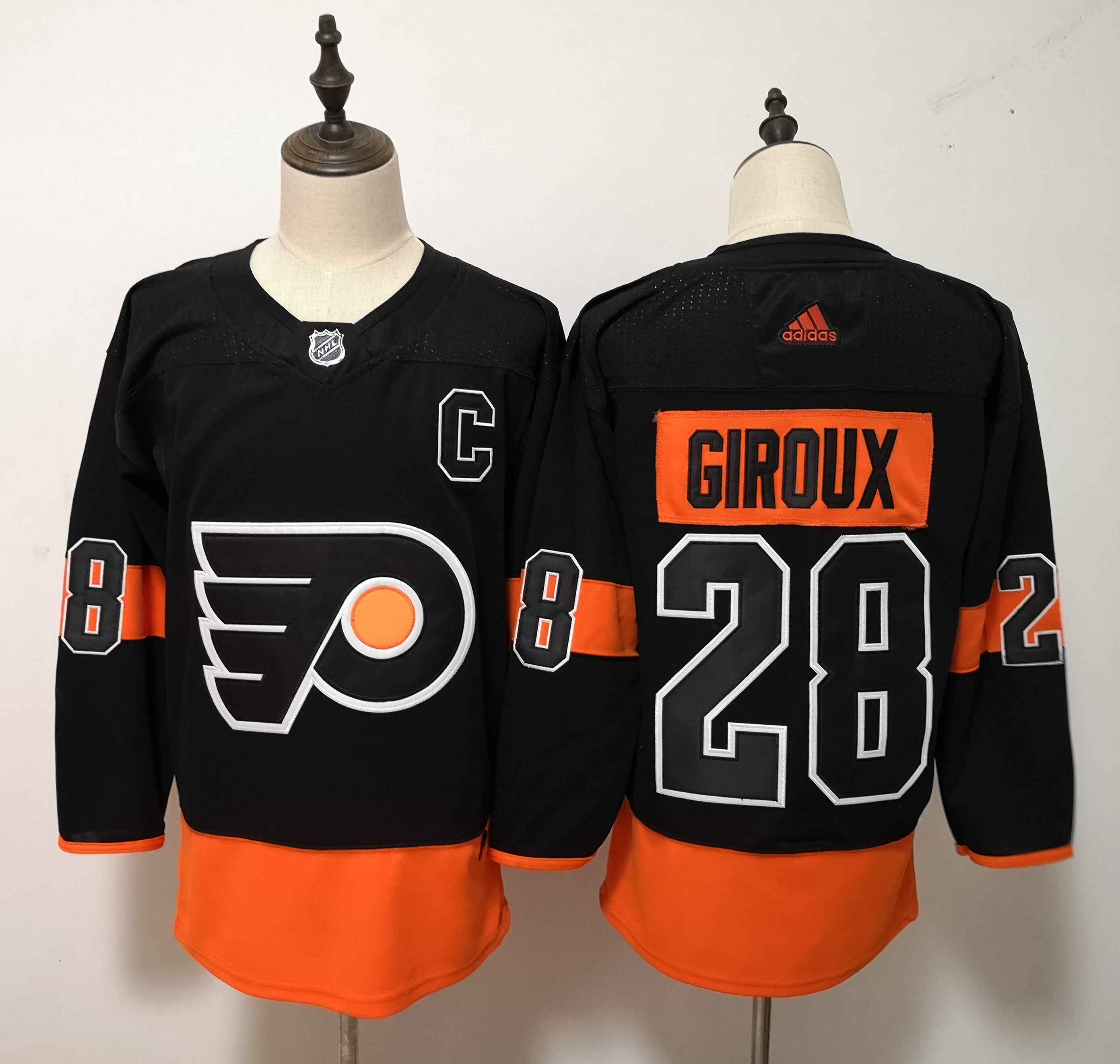 Men Philadelphia Flyers #28 Giroux Black Adidas Alternate Authentic Stitched NHL Jersey->washington capitals->NHL Jersey